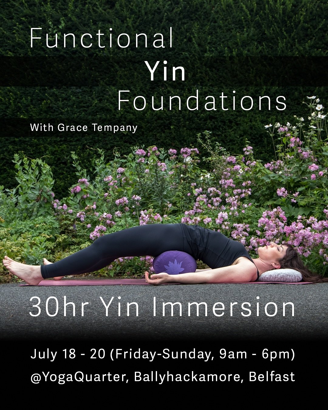 Join Senior Yoga Teacher &amp; Trainer @gracetempany for a powerful 3-day Yin Yoga immersion designed to deepen your practice and expand your understanding of the body, fascia, meridians, the art of holding space, and more&hellip;
⁠
This 30-hour trai