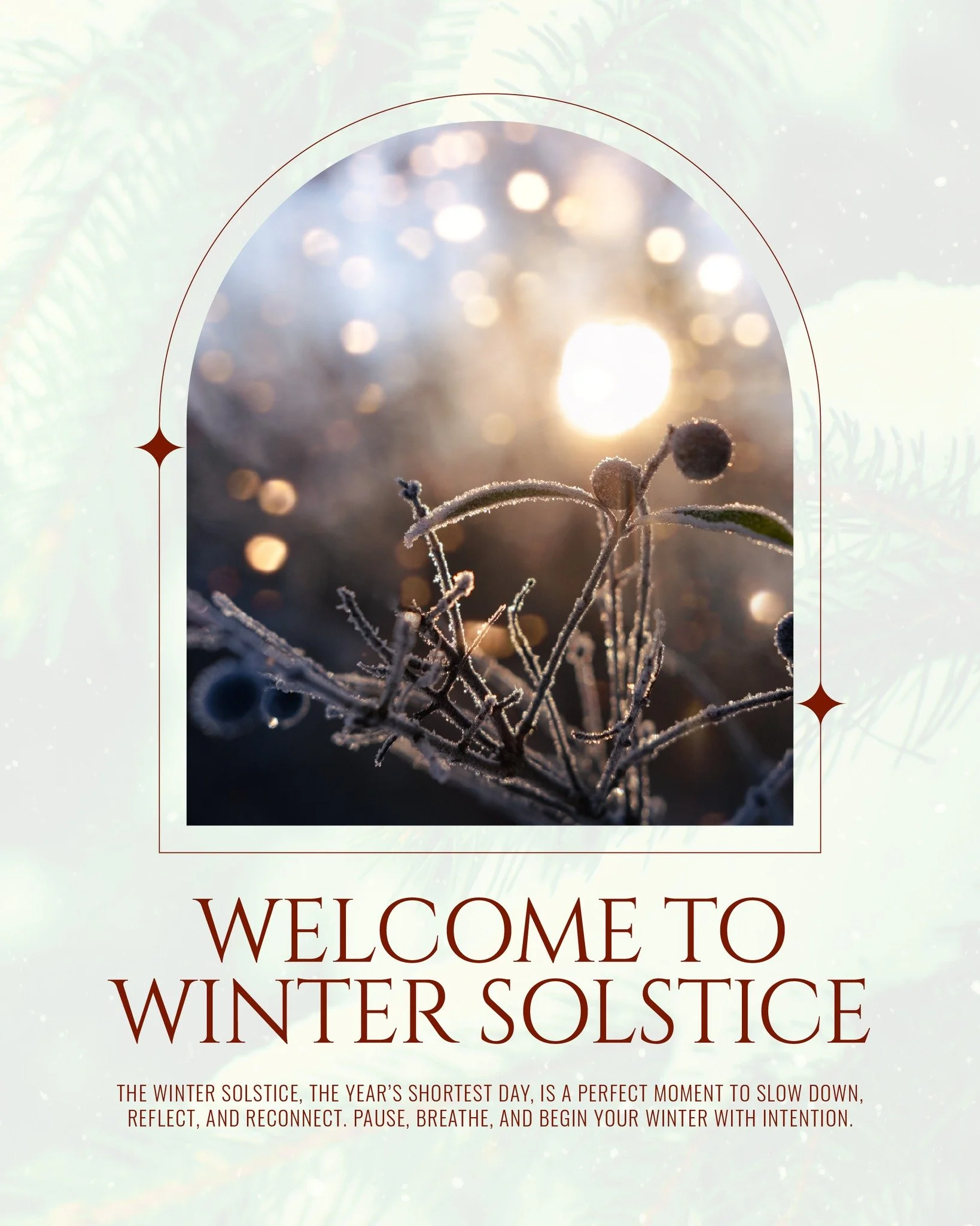 ❄️ 𝗪𝗲𝗹𝗰𝗼𝗺𝗲 𝘁𝗵𝗲 𝗪𝗶𝗻𝘁𝗲𝗿 𝗦𝗼𝗹𝘀𝘁𝗶𝗰𝗲 ❄️

The Winter Solstice marks the longest night and the shortest day of the year, a quiet turning point when darkness meets the first stirrings of light. 🌙

It&rsquo;s a perfect moment to slow d