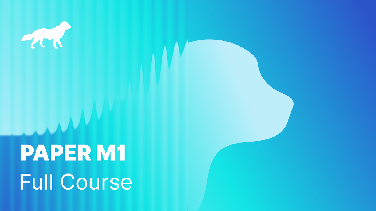 Paper M1 Full Course (Mock Exam not included) (Self-paced)