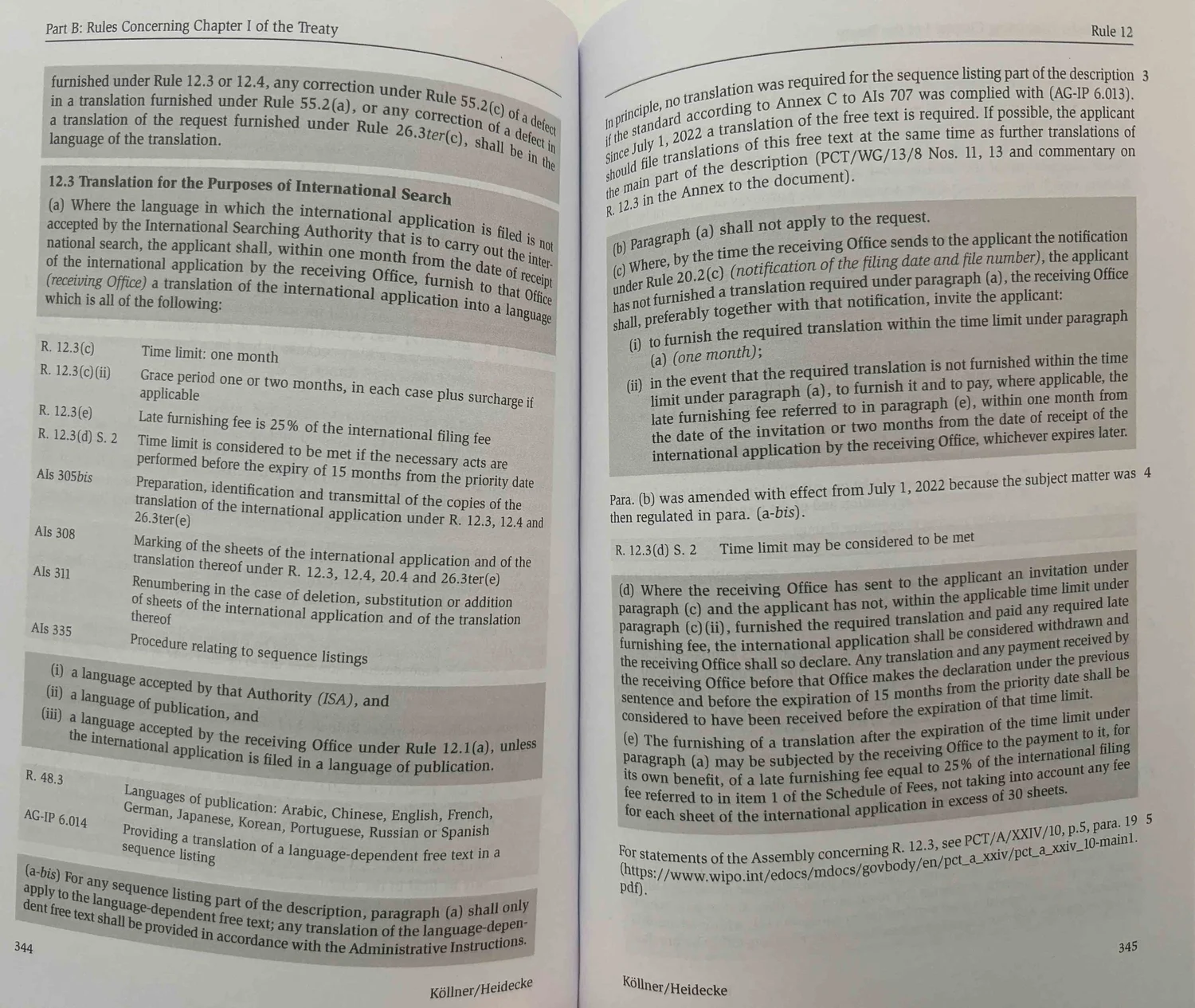PCT reference books — Fillun
