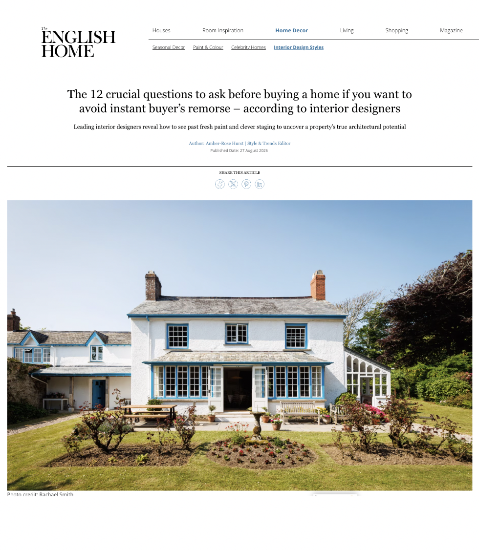 Pringle & Pringle project features in article about questions to ask before you buy a house