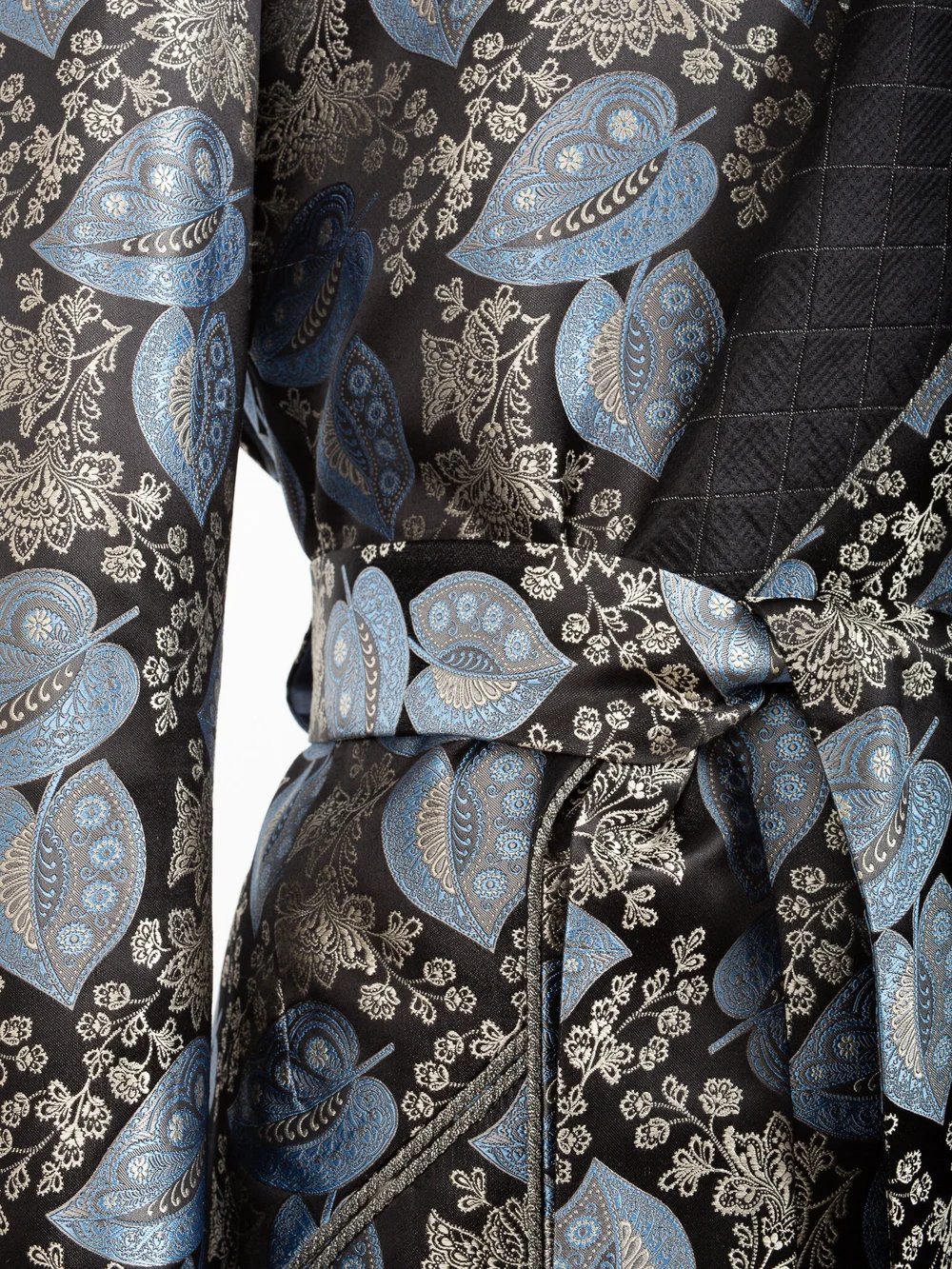 laubeblanc Paisley jacquard piping 取っ組み Dress 