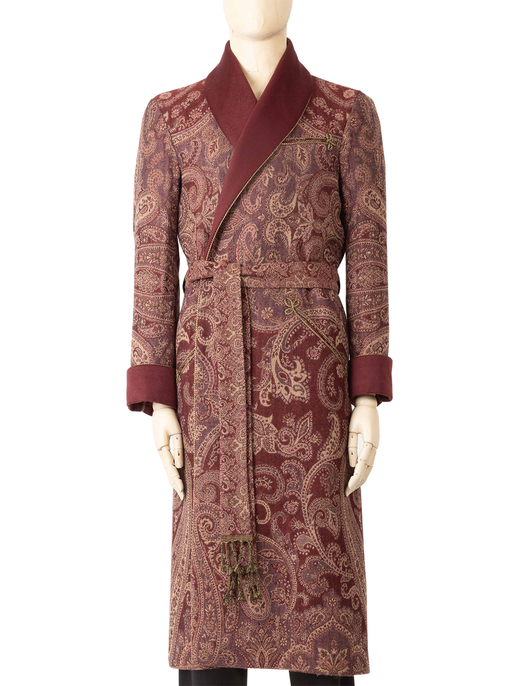 laubeblanc Paisley jacquard piping 取っ組み Dress 