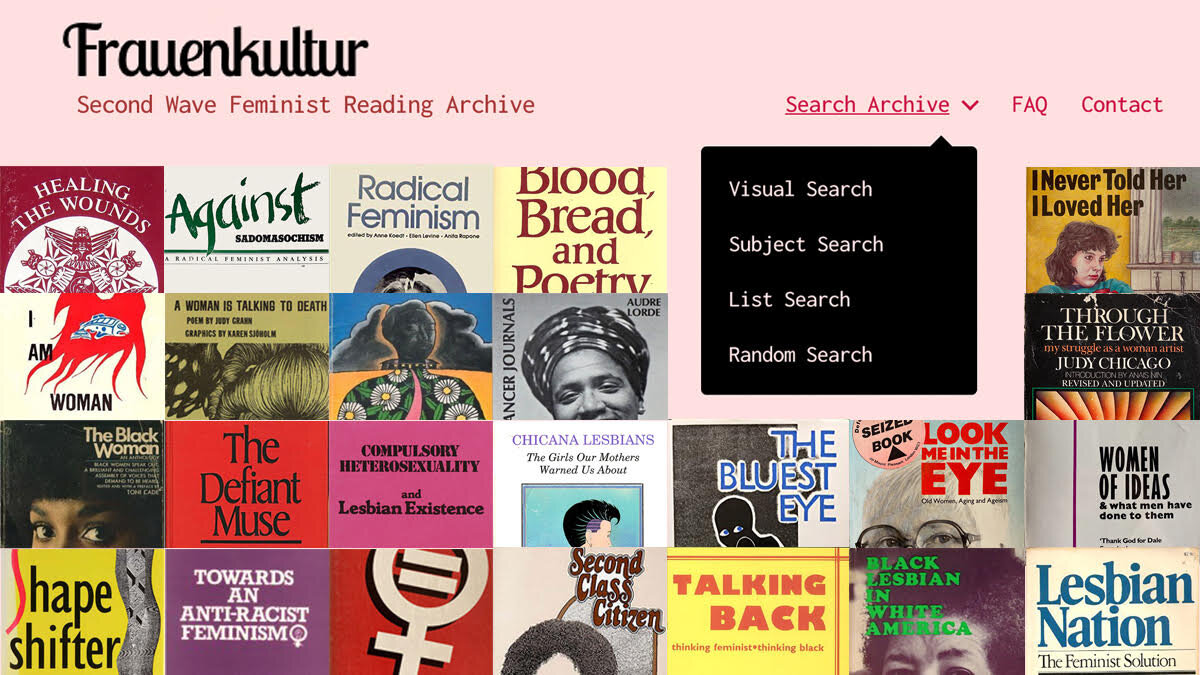 FRAUENKULTUR: A NEW ONLINE ARCHIVE OF SECOND WAVE FEMINIST BOOK TITLES