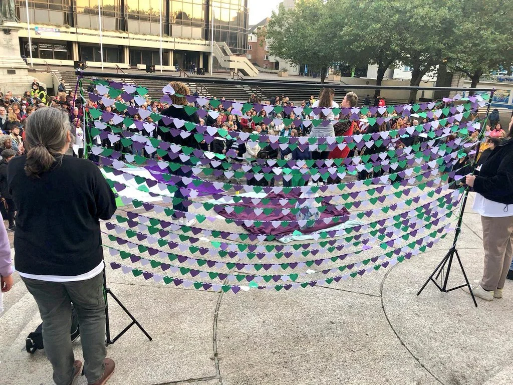 Hearts for the 1324 Women Killed by men from 2012 to 2021