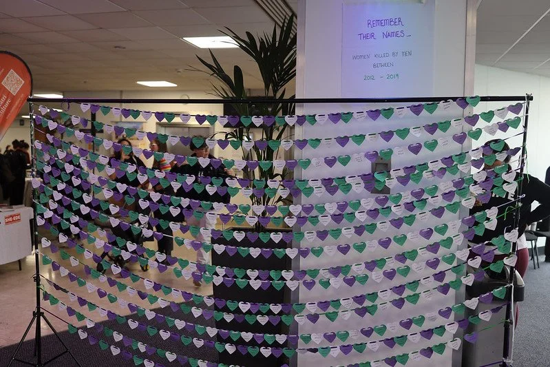 Hearts for the 1324 Women Killed by men from 2012 to 2021