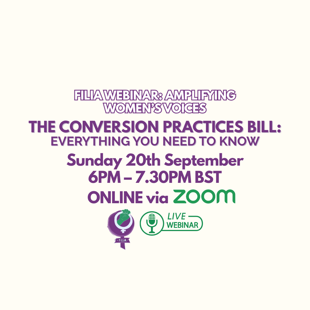 FiLiA Webinar – The Conversion Practices Bill: Everything You Need To Know