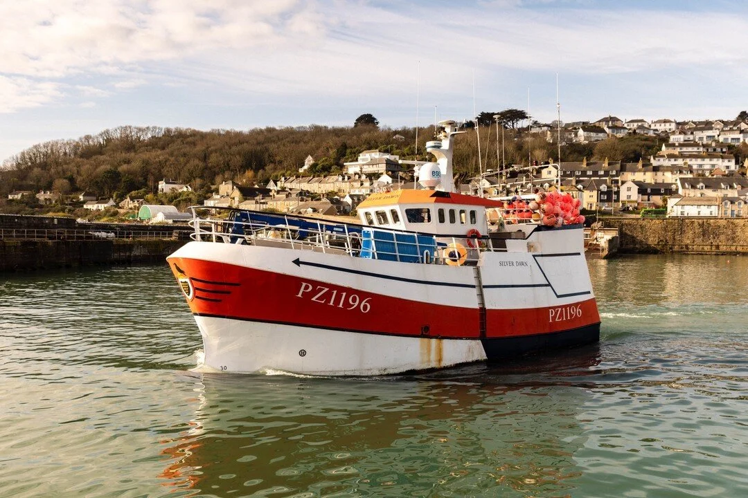 The #SilverDawnPZ1196 heading out of Newlyn in search of hake 🐟​​​​​​​​​
📷 @jwhowardphoto

--------------------------------------------
🐟 Cornwall Fish Direct
📞 01736 339 473
📧 info@cornwallfishdirect.co.uk