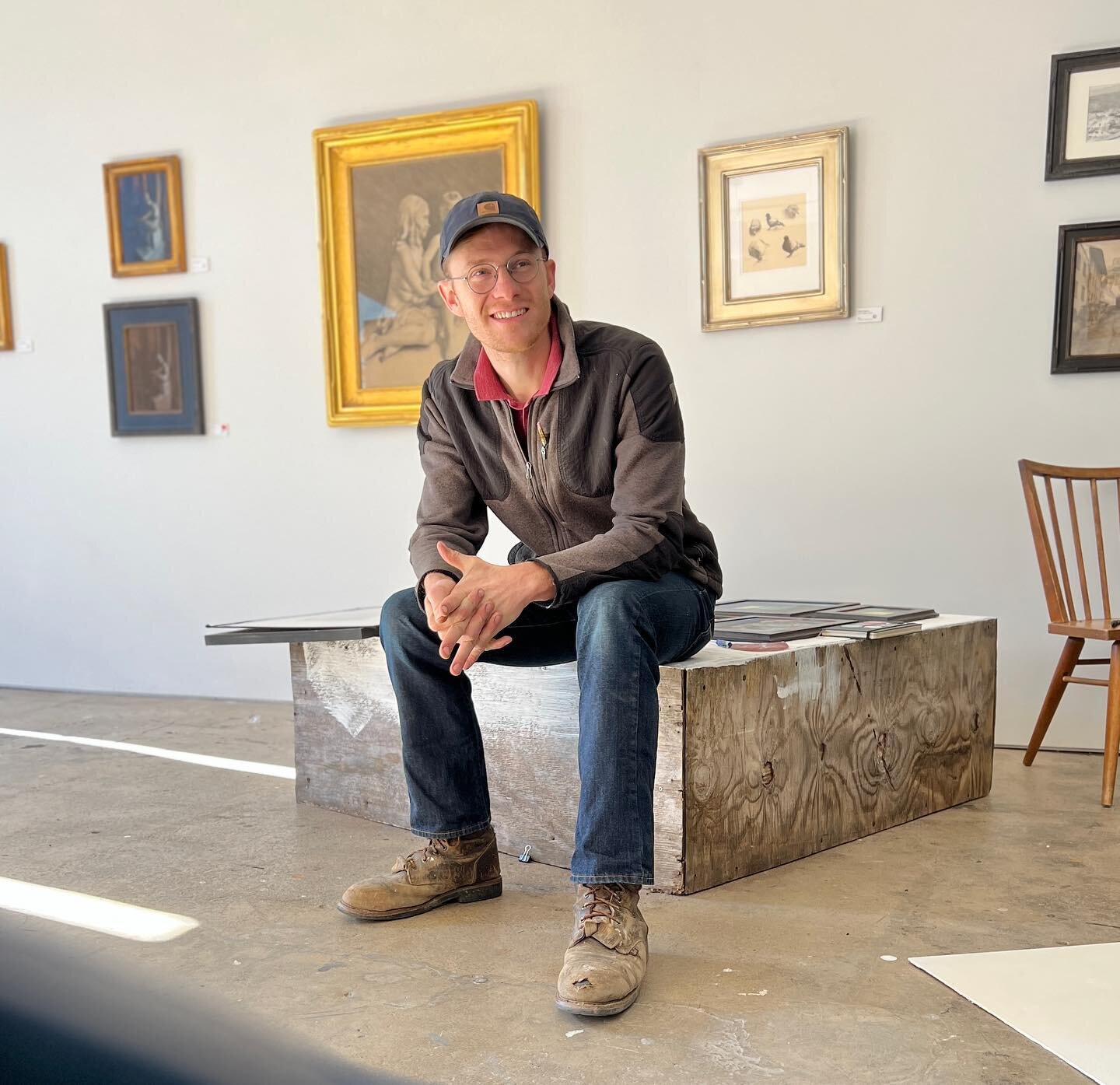 A new podcast episode just went live (link in the bio). @braddavisartist stopped by the gallery last week to grab his paintings from the invitational and we sat down for a great conversation about his paintings. We covered a lot of ground, everything