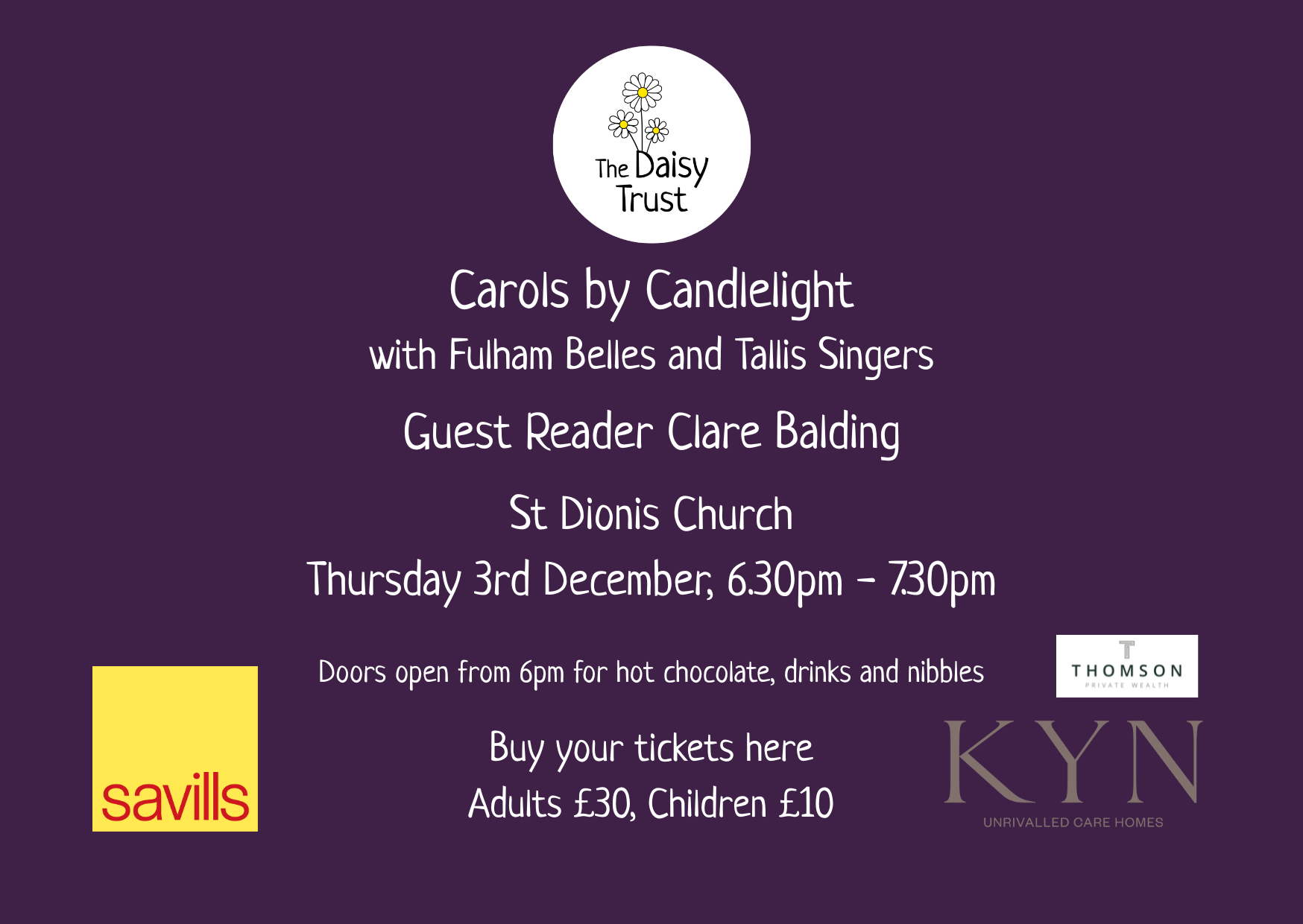 The Daisy Trust Carols 2026
