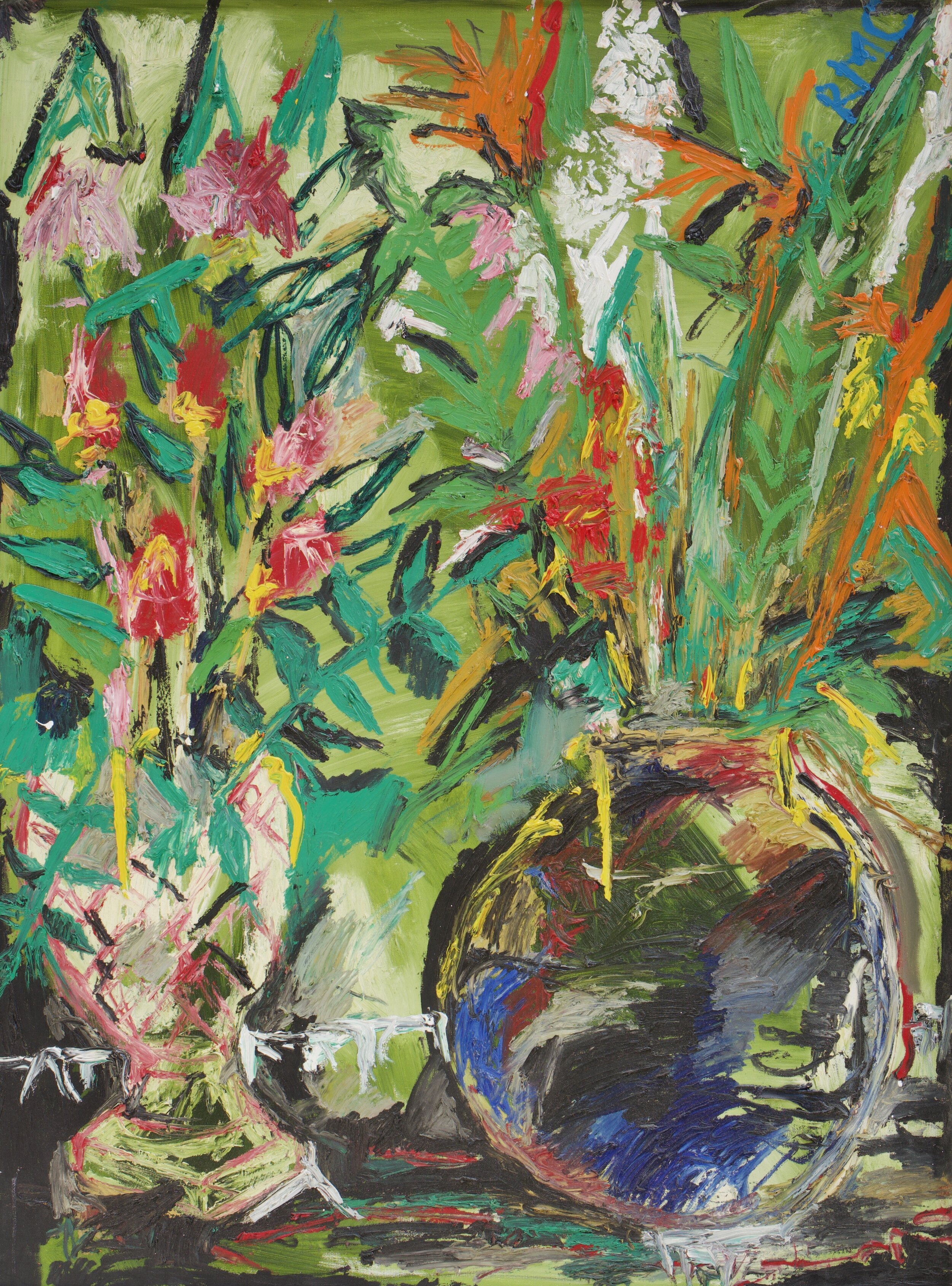 A pair of vases