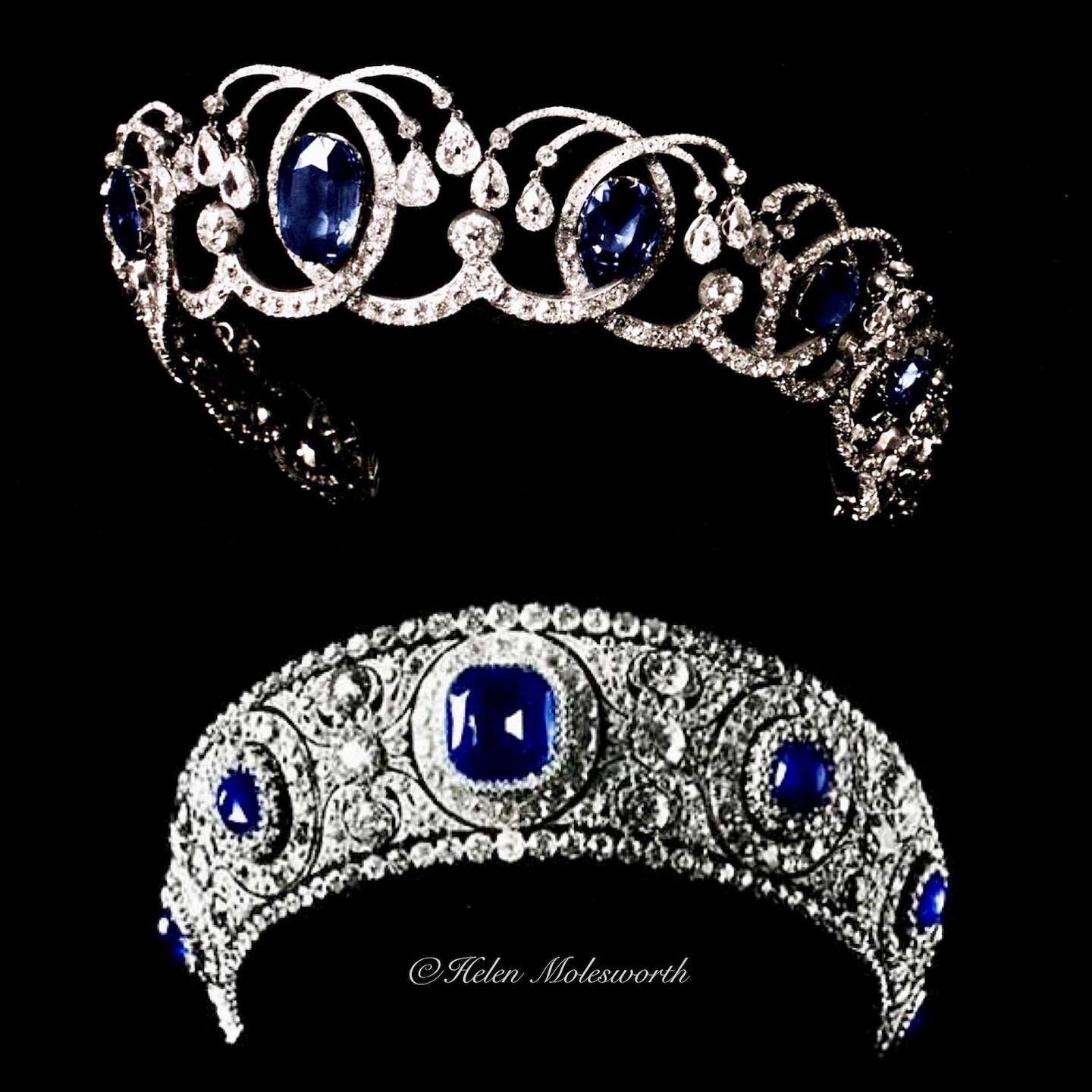 Tiaras at Dawn: A Romanov Rivalry

These couple of crackers for #TiaraTuesday nicely illustrate imperial intrigue at the highest level and some bitter backbiting worthy of an episode of Gossip Girl.

The monster bandeau at the bottom, with a central 