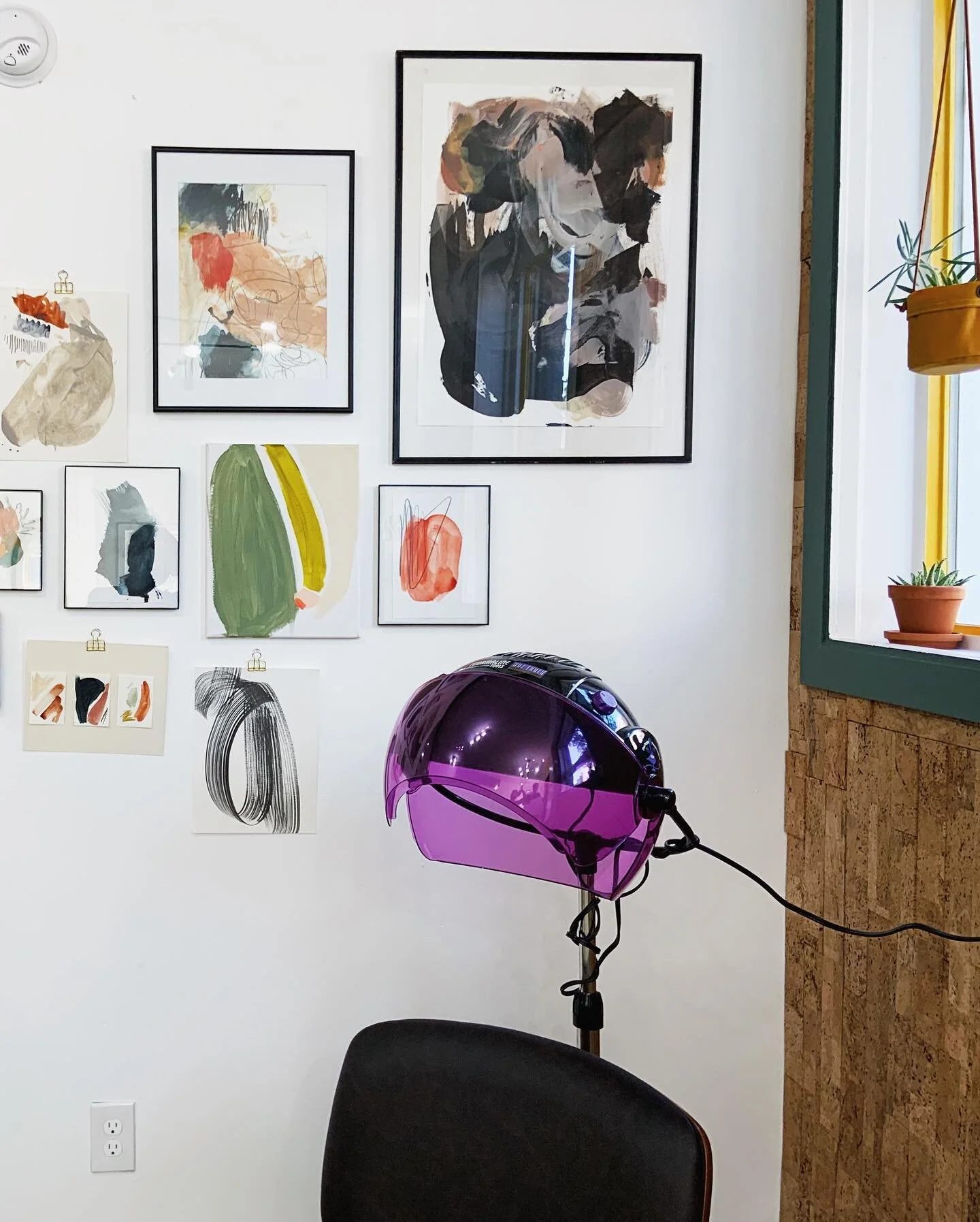 On the walls at @nomadic.goat this month! 💇🏼🐐check it out while getting a futuristic space perm (I assume) 👽🛸