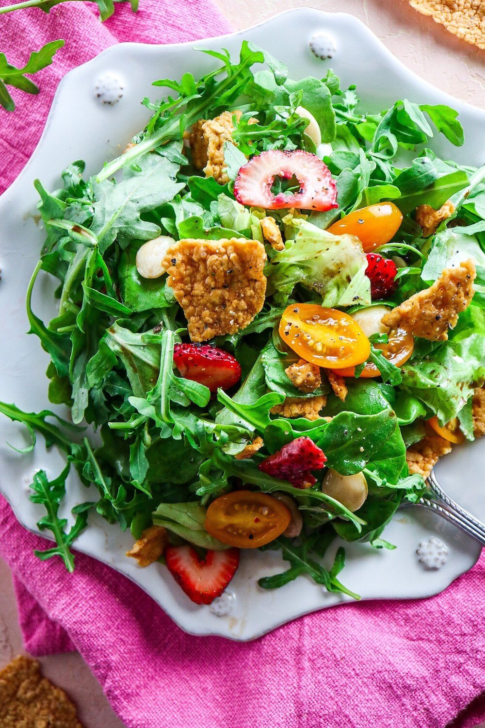 Strawberry Arugula Salad Recipe Featuring Dexas Bowl