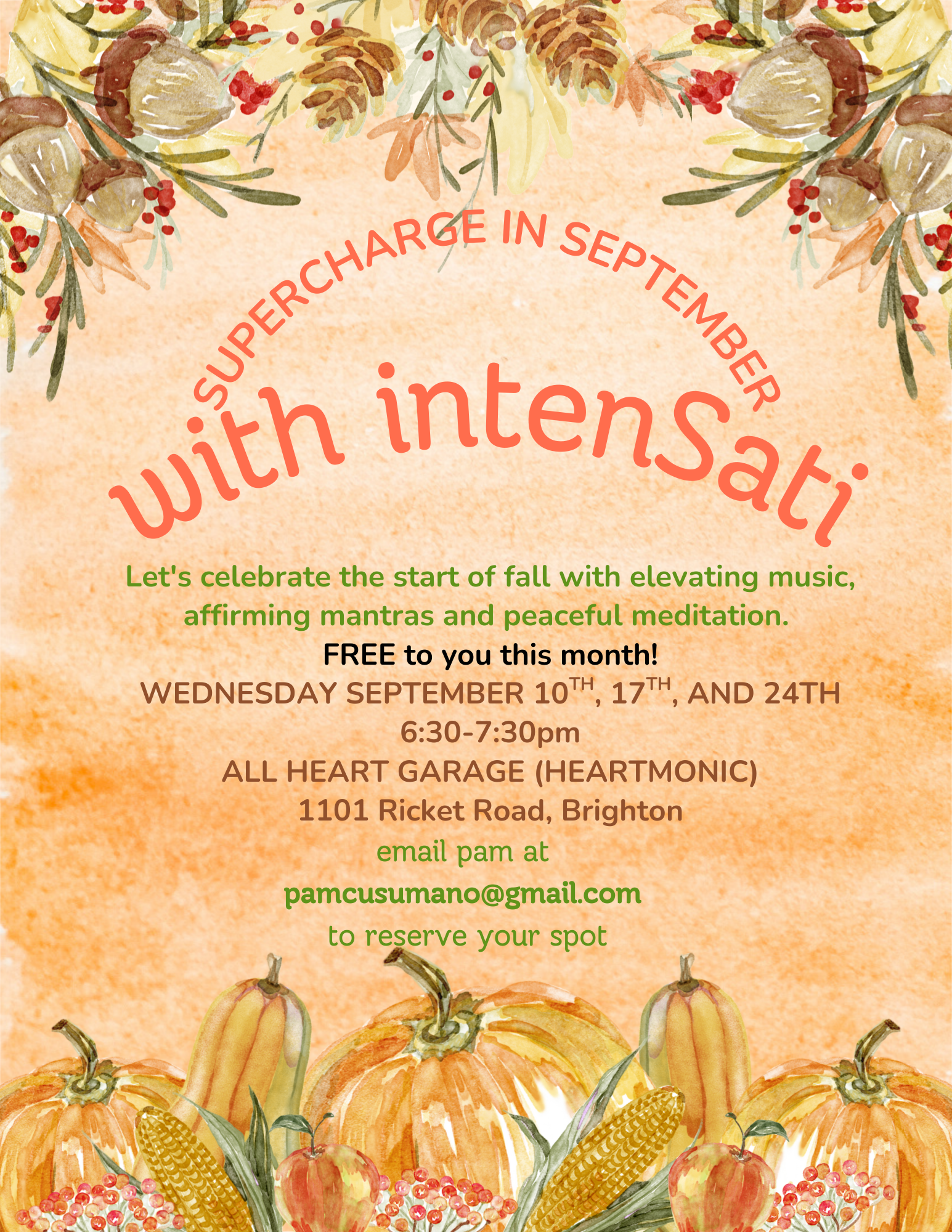 Supercharge in September with intenSati