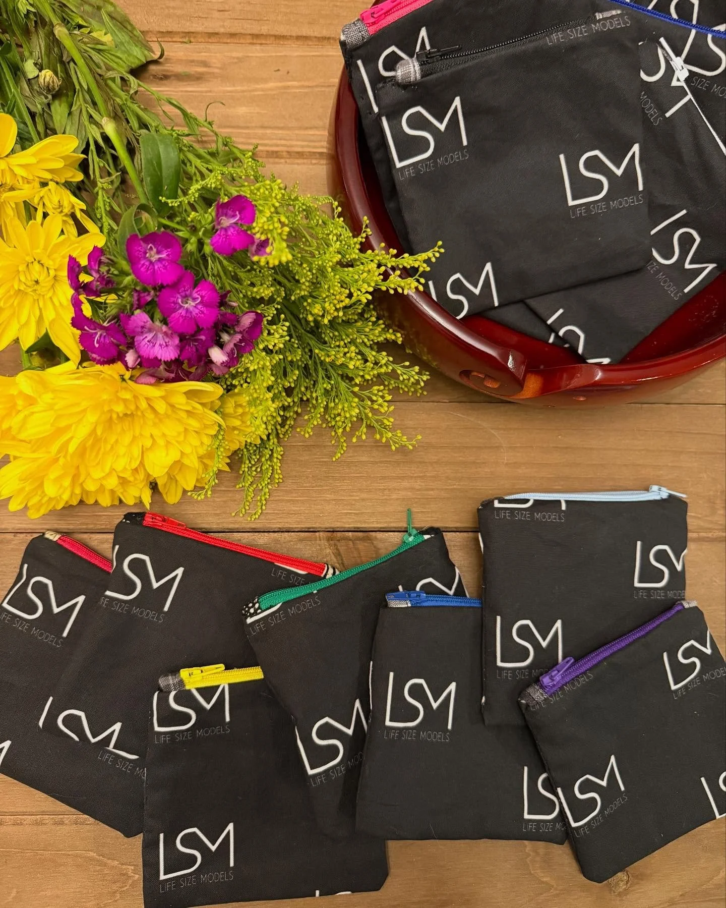 Finished up the rest of the custom @lifesizemodelsband Merch made for Sunday&rsquo;s Bottom of the Hill Show!! 

Enjoyed working on this sewing project the last couple of weeks and putting together the different linings. 
👀Sneak Peek of some of the 