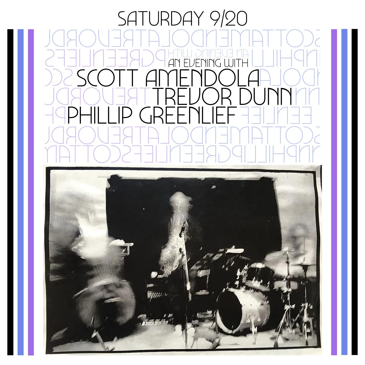 An Evening with Scott Amendola, Trevor Dunn, & Phillip Greenlief