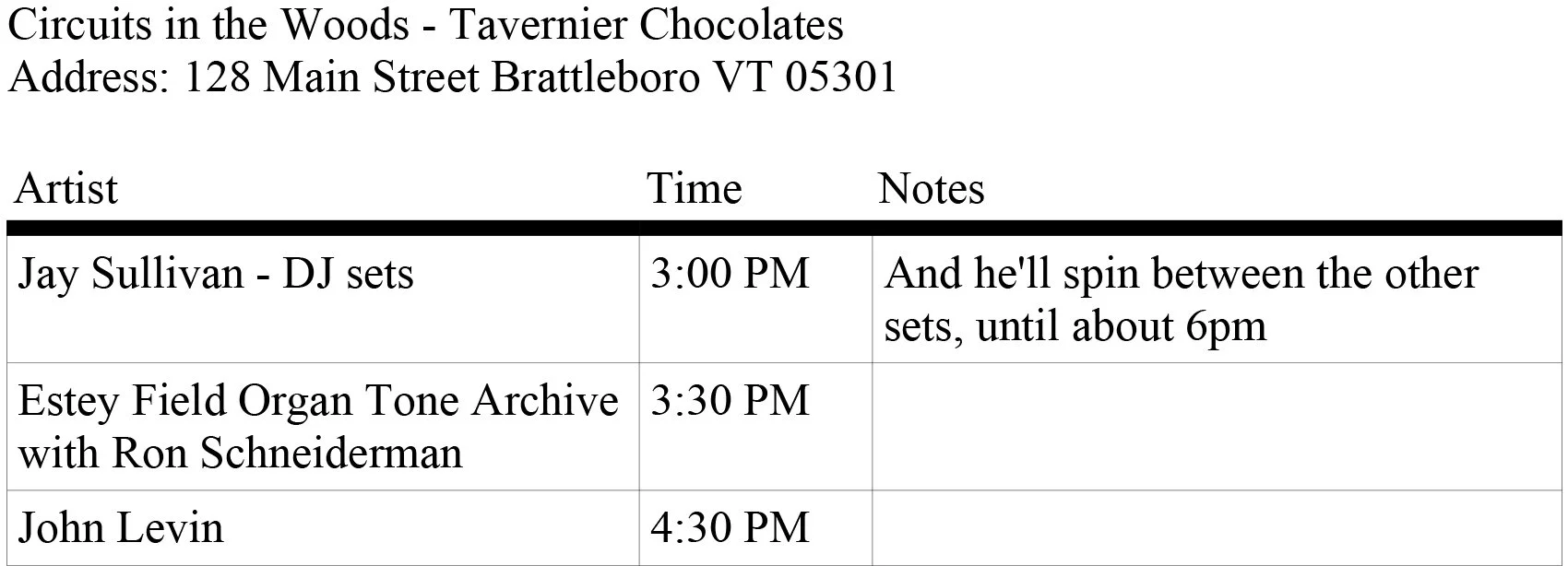 CITW Turn It Up Schedule for Tavernier.jpg
