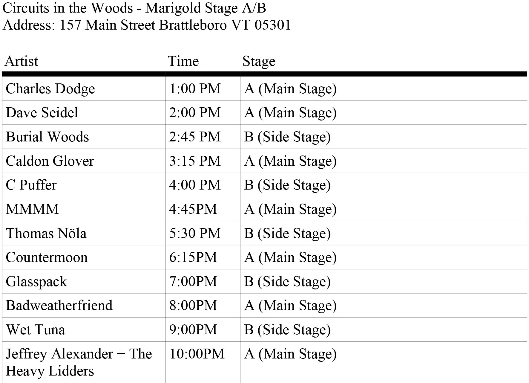 CITW updated Marigold Schedule for Mastodon.jpg