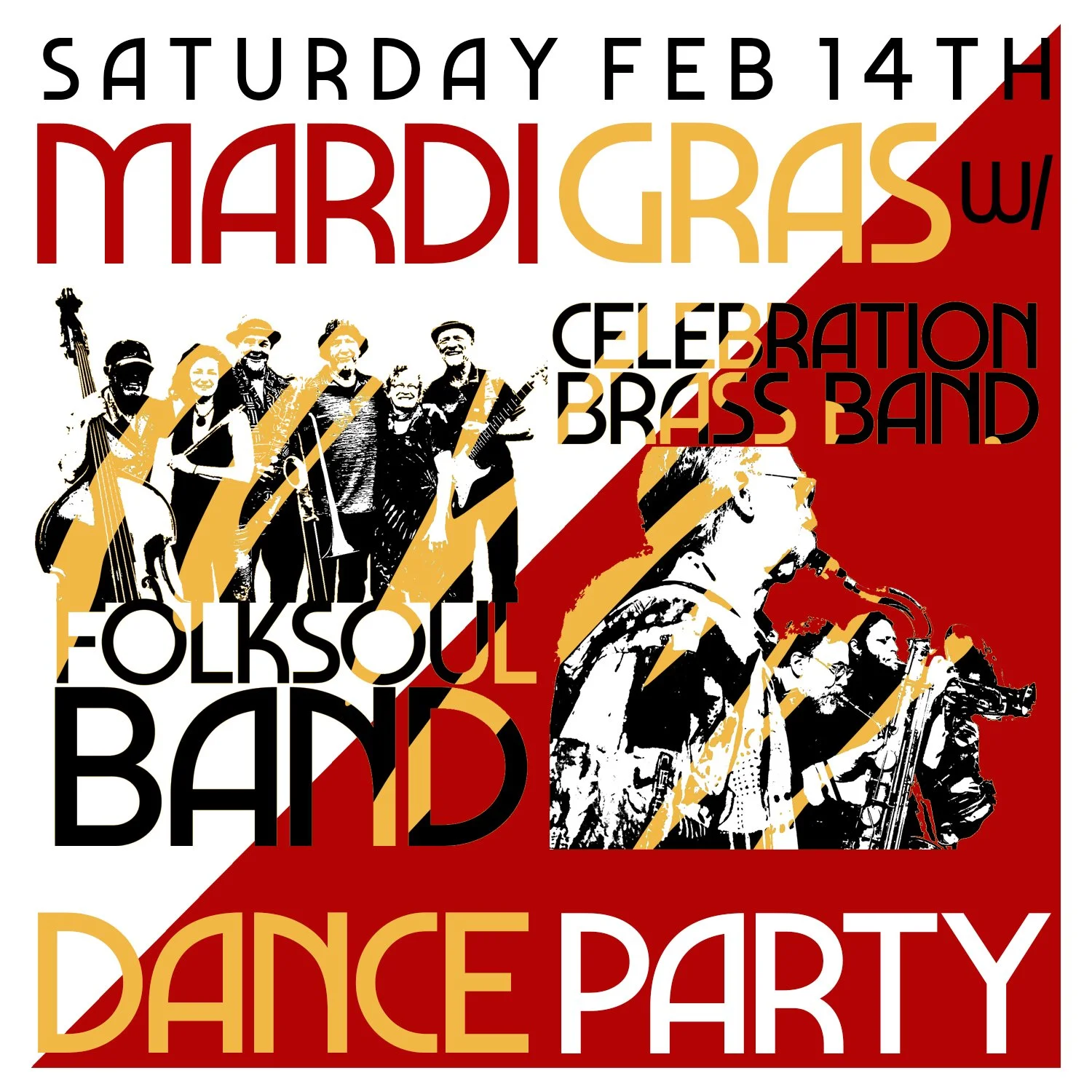 Mardi Gras Dance Party w/ Folksoul Band & Celebration Brass Band