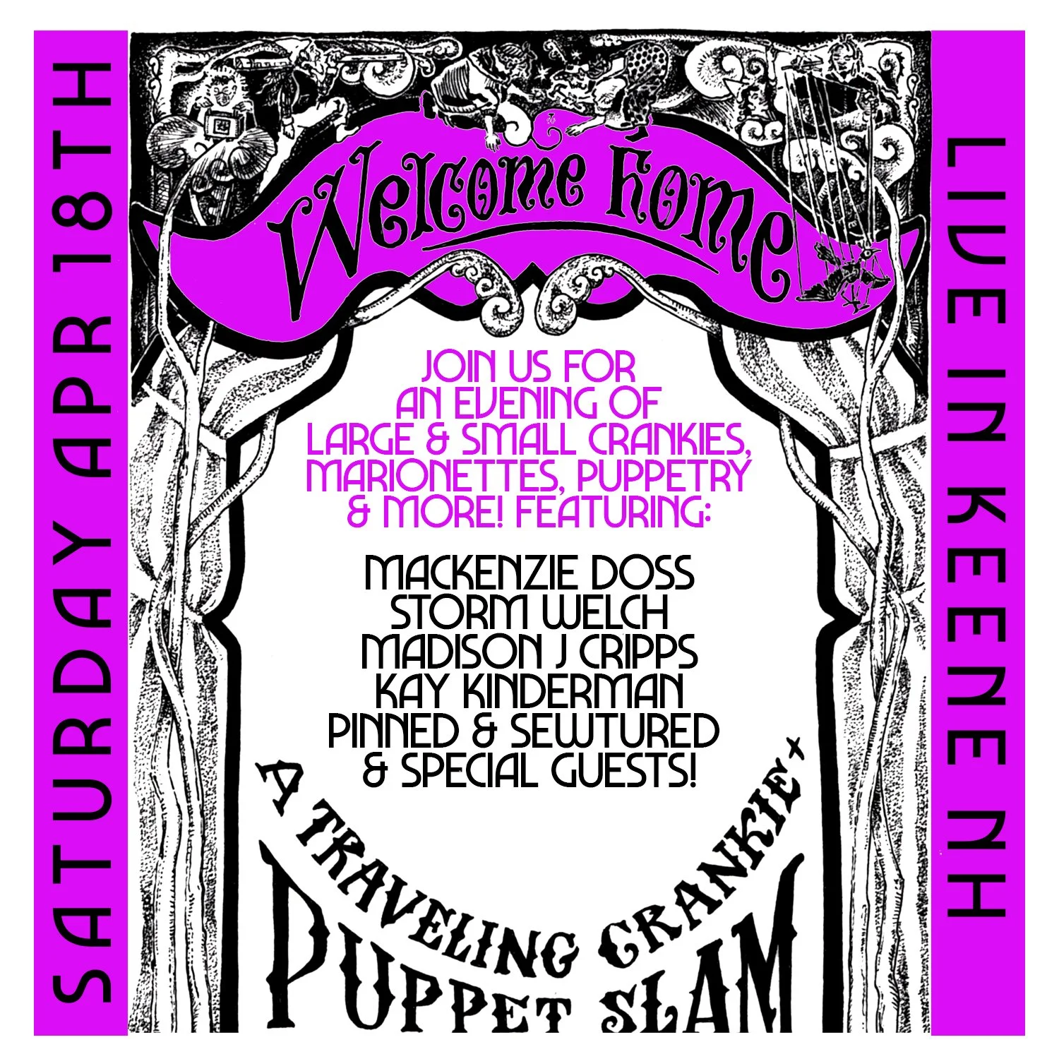 Welcome Home: A Traveling Crankie Puppet Slam!