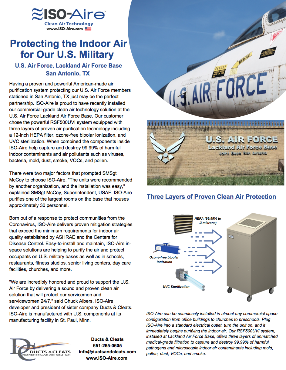 Air Filtration & Purification Literature | ISO-Aire