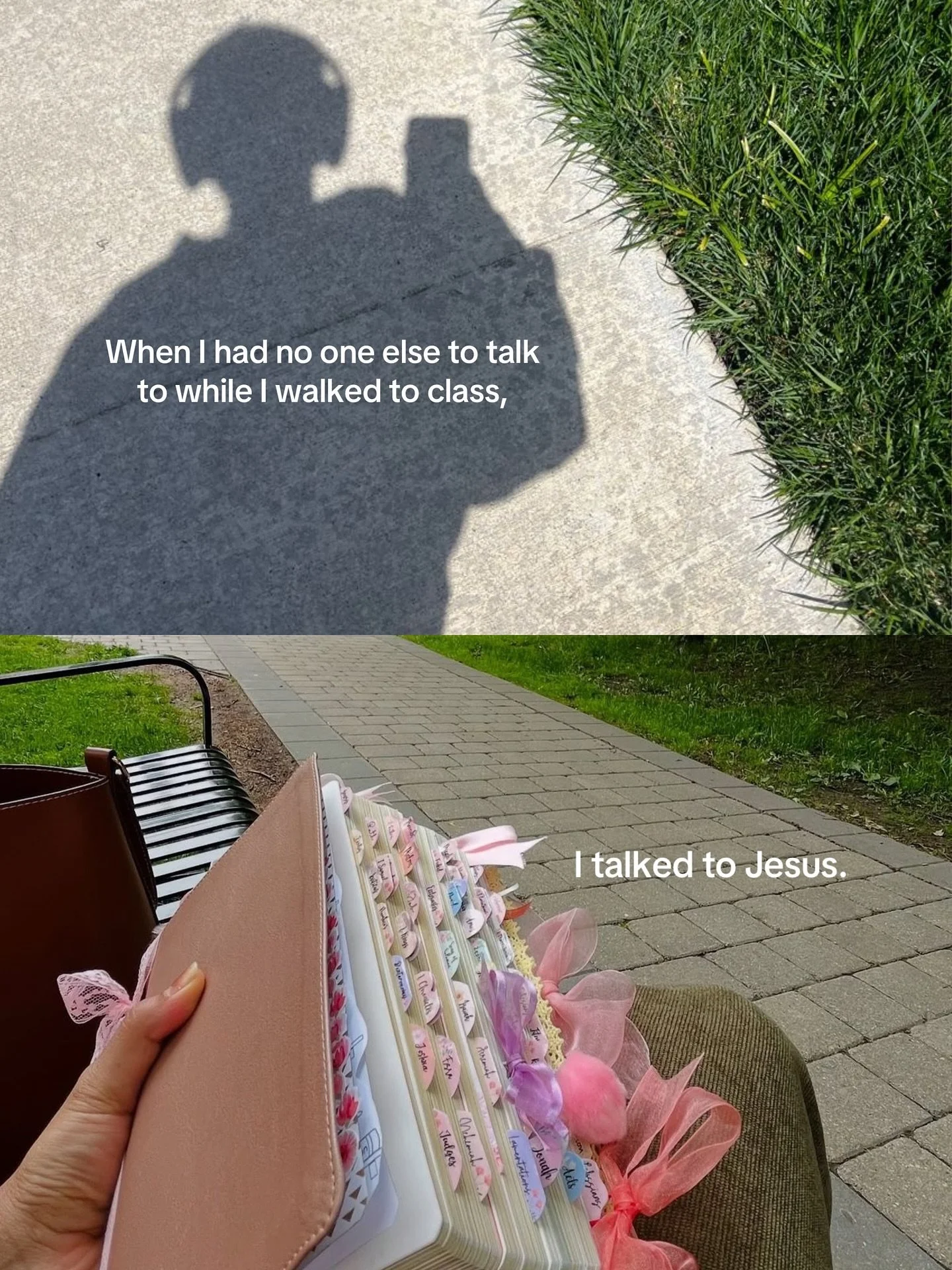 7 biblical perspectives to redirect your thoughts in a lonely season🤍

1. God is always with you - Hebrews 13:5
2. Jesus understands your loneliness - Matthew 27:46
3. God calls you chosen, loved, and His - 1 John 3:1
4. This season is producing som