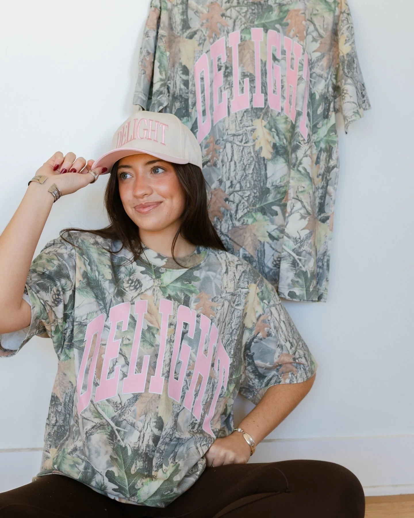 THE MOMENT YOU HAVE BEEN WAITING FOR....

Introducing our NEW &ldquo;Delight Camo Tee&rdquo; and &ldquo;Delight Hat&rdquo; available only for a limited time. 💞 comment &ldquo;shop&rdquo; to grab yours NOW!

This is a drop you truly do not want to mi