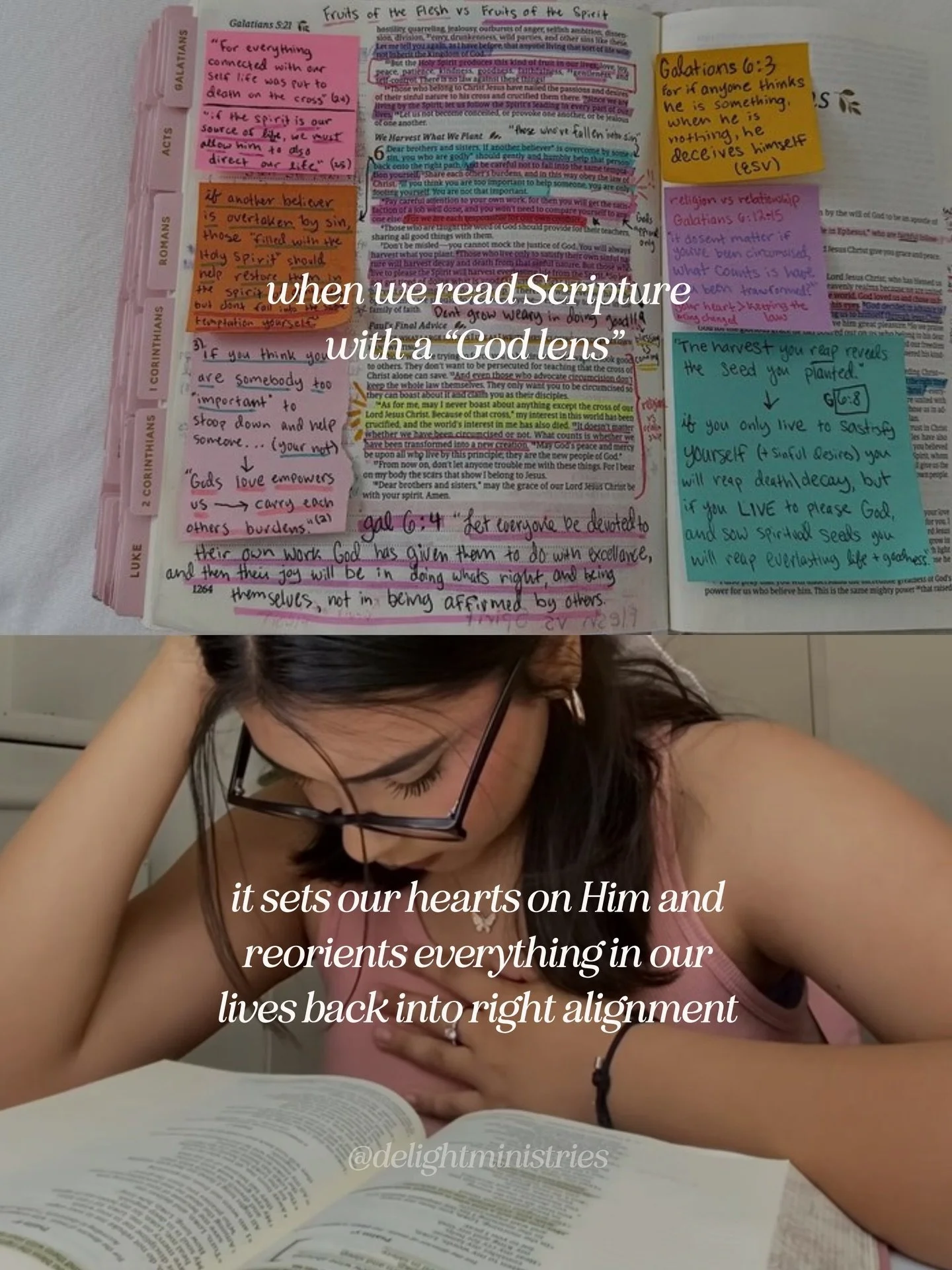 start in awe of God, and let His Word do the work.
Scripture + adoration = alignment. 

follow along for weekly encouragement every friday. this pairs with our new Bible study, &ldquo;Room To Grow.&rdquo; grab a copy and follow along!
- 
-
👯&zwj;♀️ 