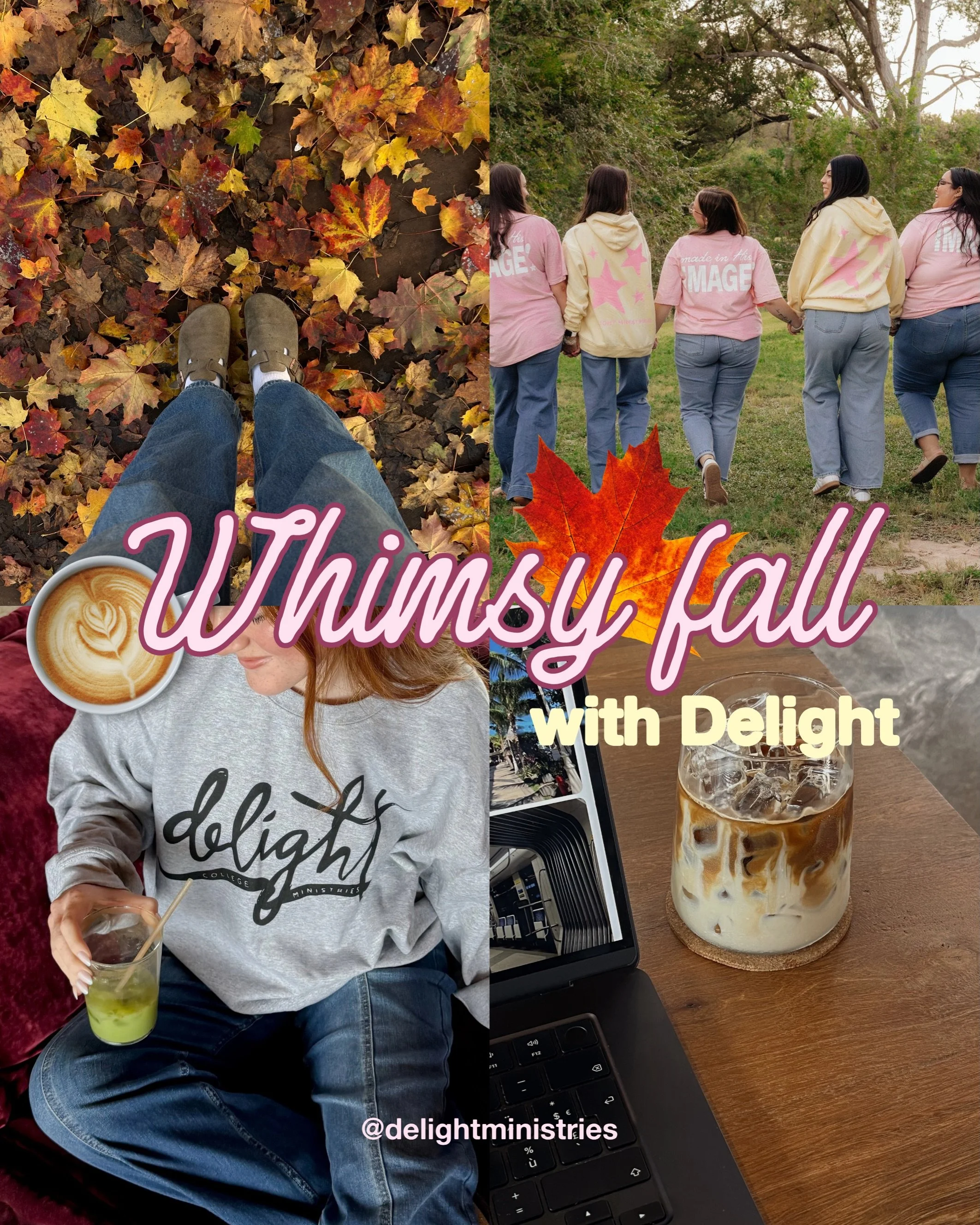 it&rsquo;s officially fall aka the perfect time to grab that hoodie you&rsquo;ve been eyeing, cozy up with a fresh Bible study, and enjoy every moment with your Delight besties 🍁☕🩷🍂

our studies ship FREE this weekend with the code &ldquo;FREESHIP