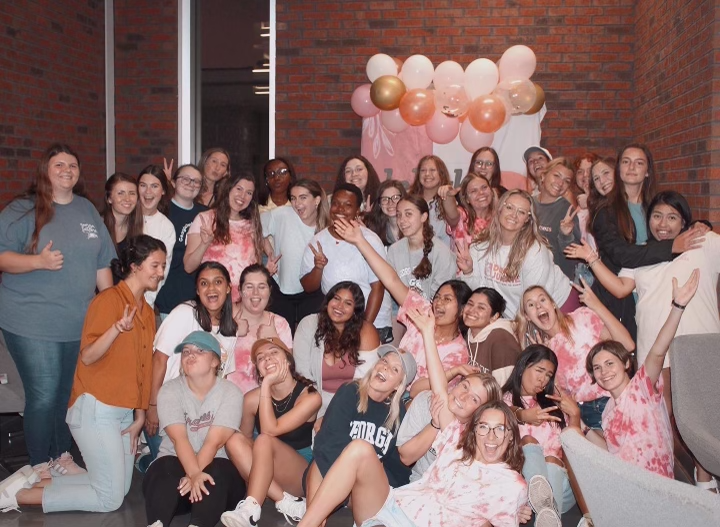 A group photo of a Delight chapter.