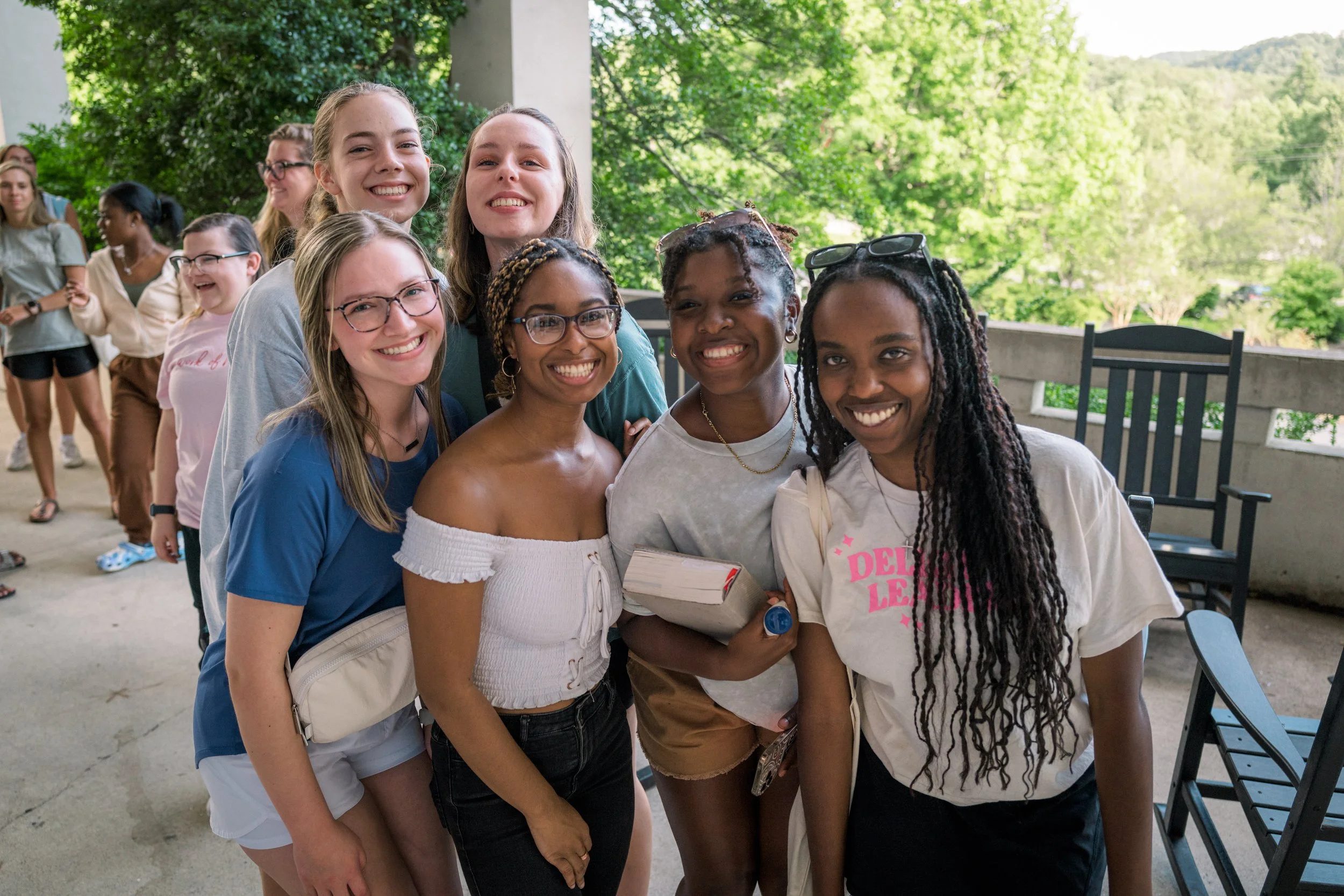 A picture of a group of Delight leaders at a conference center.