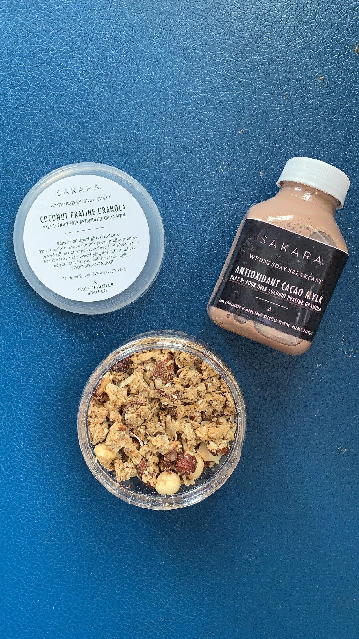 Coconut Praline Granola with Cacao Mylk