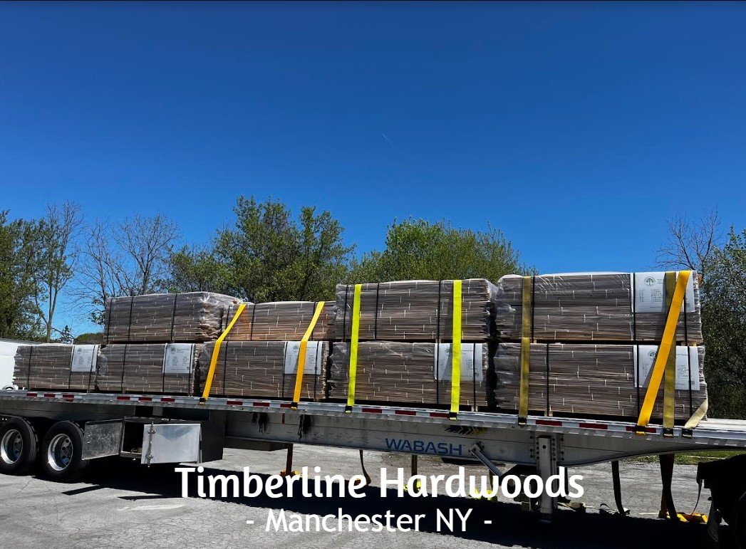 What a gorgeous day in Manchester NY!  Another large order going to NJ!  We still have a TON of hardwood flooring in stock with some awesome deals less than $3/sf!  Let us add some warmth and beauty in your home with our flooring.  We are also lookin