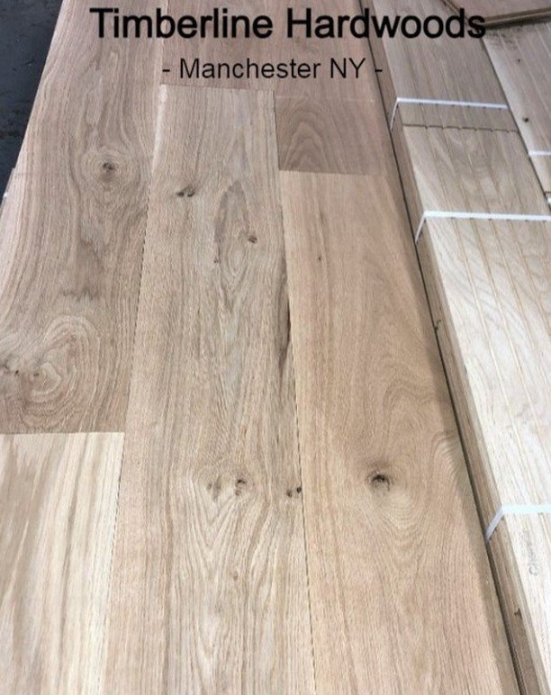 Timberline's beautiful Character Grade Plain Sawn White Oak can add such warmth to any home! You could stain it, use an oil finish, or leave it clear and show off it's natural beauty! We have tons of inventory starting at less than $3/sf! We can ship