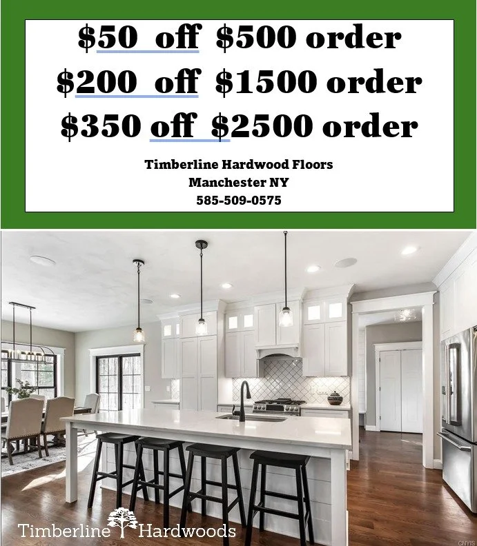 We would like to offer any NEW customers a great deal on your first order with Timberline! It can be a stock item or custom item. Just mention Instagram when placing your order! HUGE savings on Character Grade flooring too! Deals under $3/sf. Call us