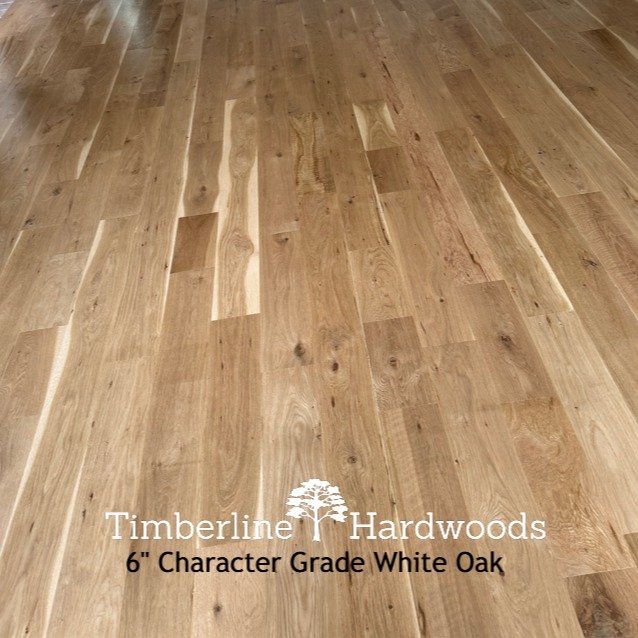 Timberline's beautiful character grade white oak hardwood flooring! Right now we have 3-1/4&quot;- 4&quot;- 5&quot;- 6&quot; in stock, ready to ship! Less than $3/sf!! 585-509-0575 tom.timberline@gmail.com #timberlinehardwoods #manchesterny #hardwood