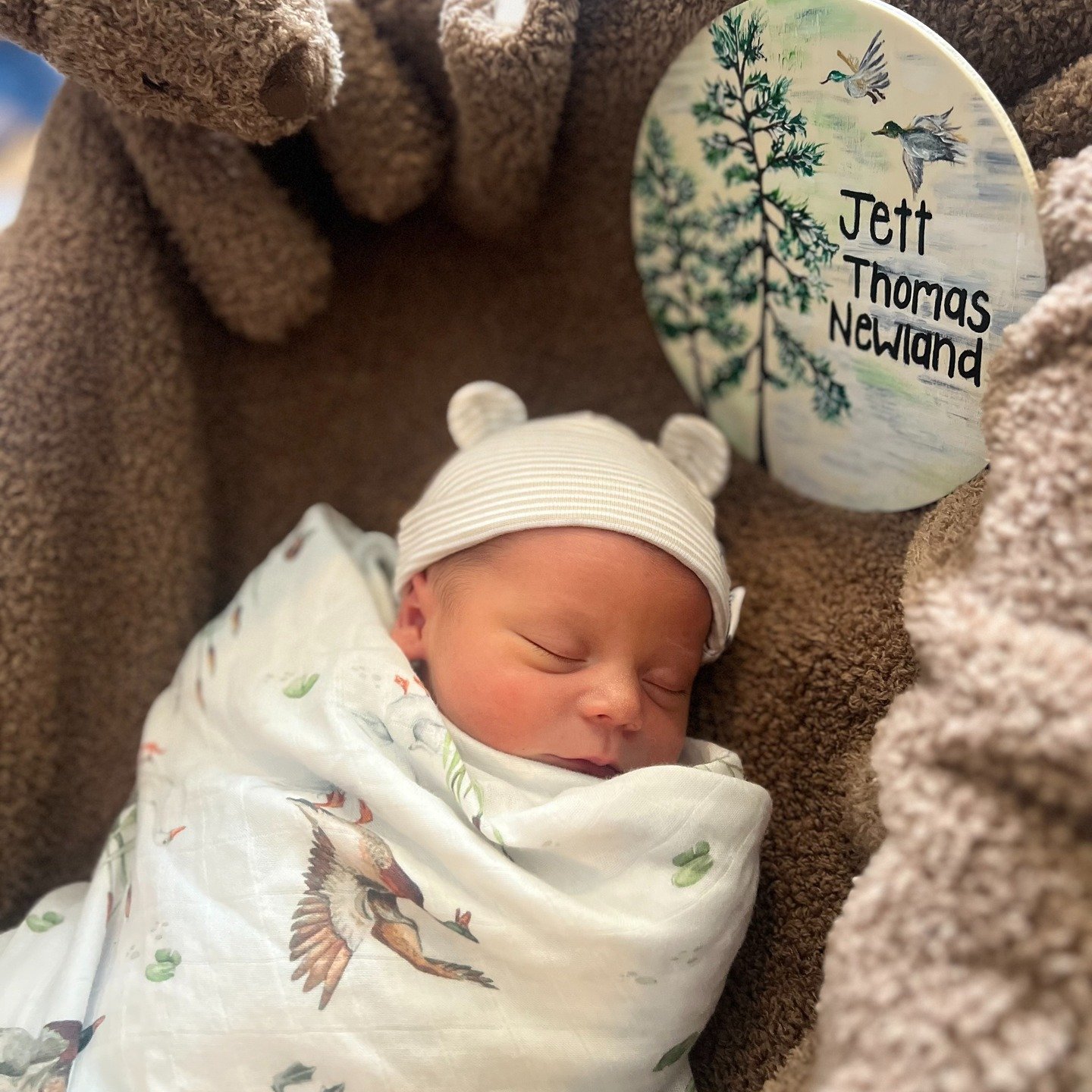 On May 22, 2025 at 5:19 am weighing 7 lbs 13 oz, Jett Thomas Newland finally made his grand entrance into our world!!! 💙 We couldn't be more proud of our daughter and her husband! Jett will have such a fun life with his mom and dad and all of the fa