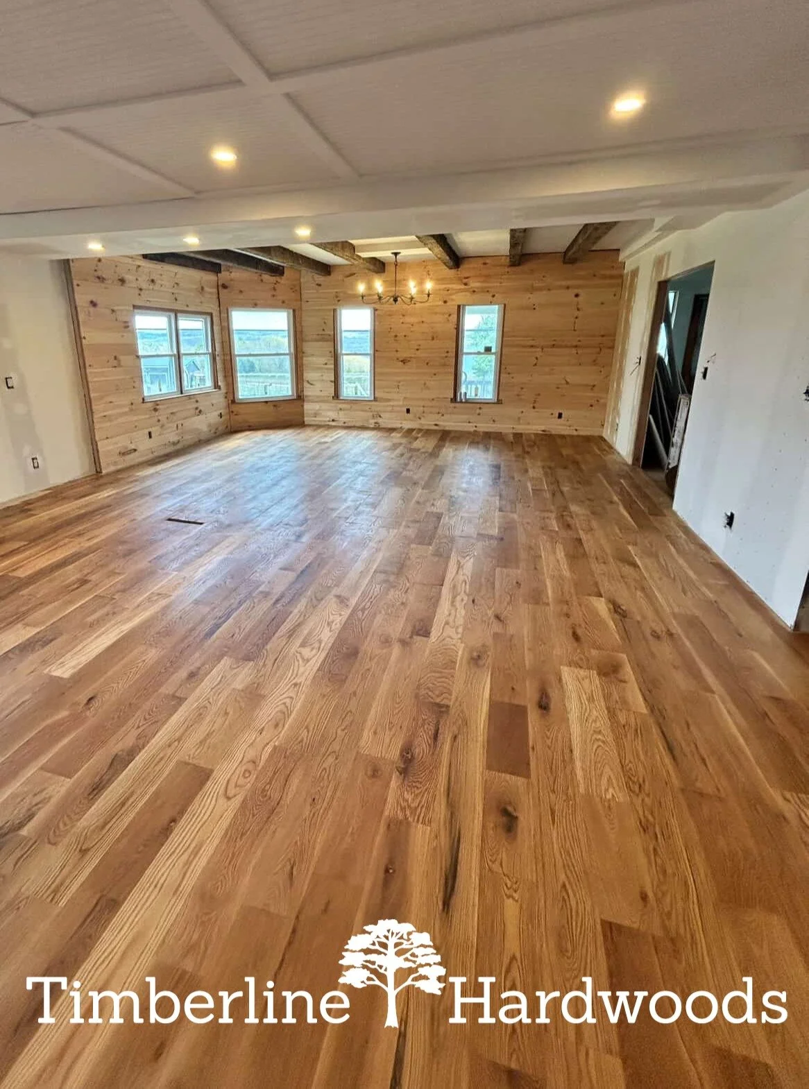 Another beautiful picture of Timberline's beautiful 6" Character Grade White Oak! We have tons of 5" and 6" in stock, ready to ship anywhere in the US! Prices are under $3/sf, very affordable. Call Tom 585-509-0575 or email: tom.timber