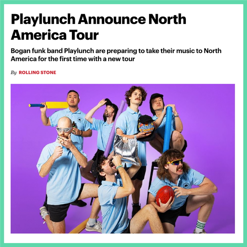 Playlunch Announce North America Tour