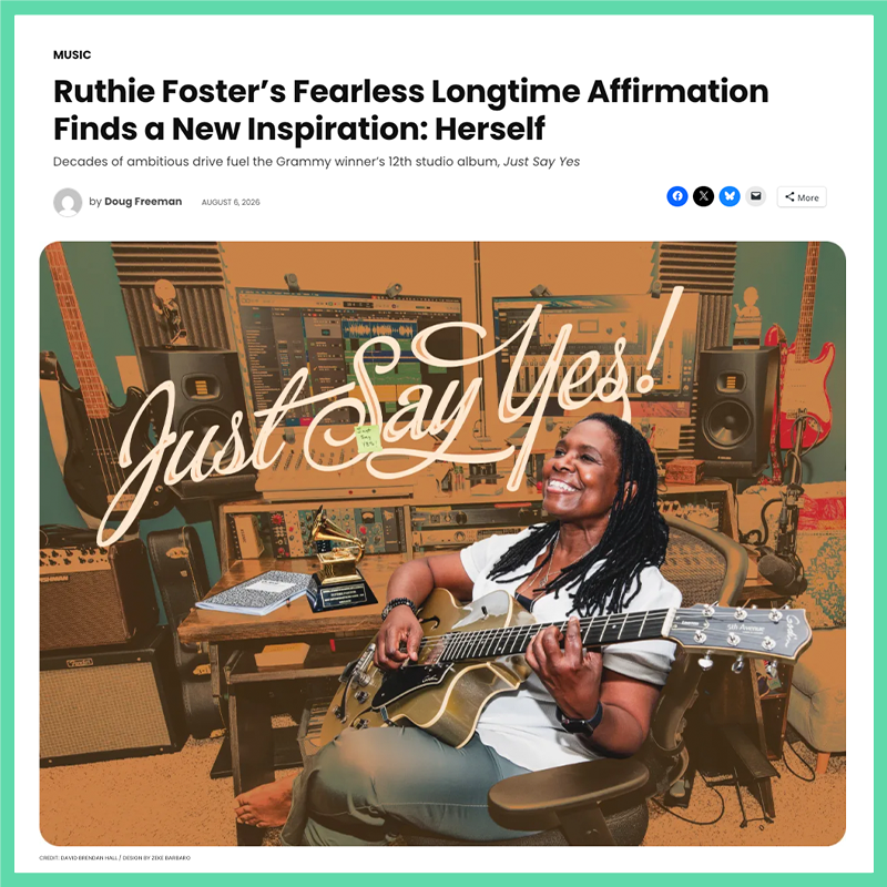 Ruthie Foster’s Fearless Longtime Affirmation Finds a New Inspiration: Herself&nbsp;