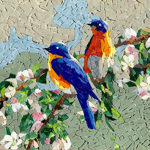 Birds in a Vine