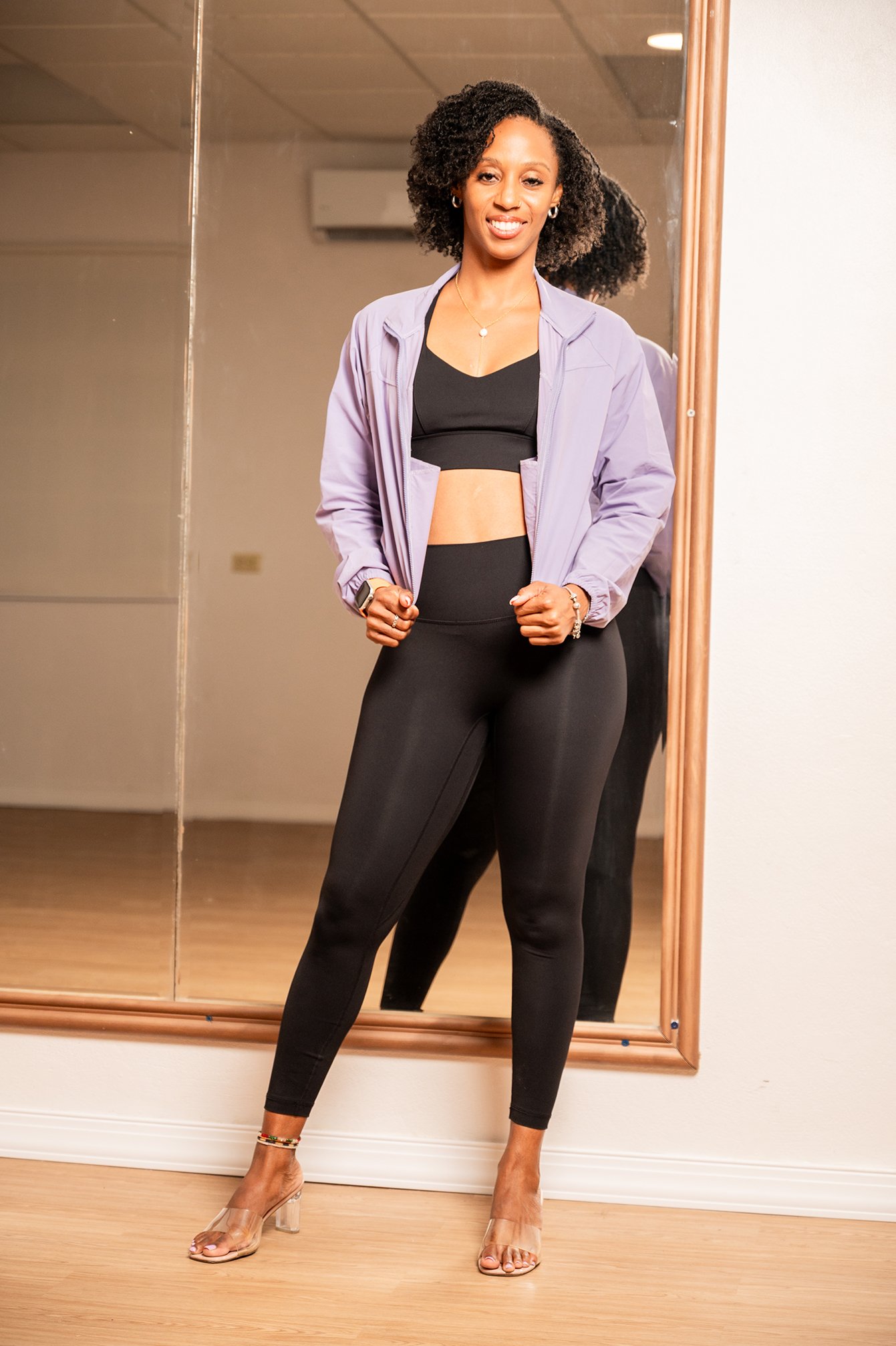 Star Power Sporty Chic Jacket - Lilac