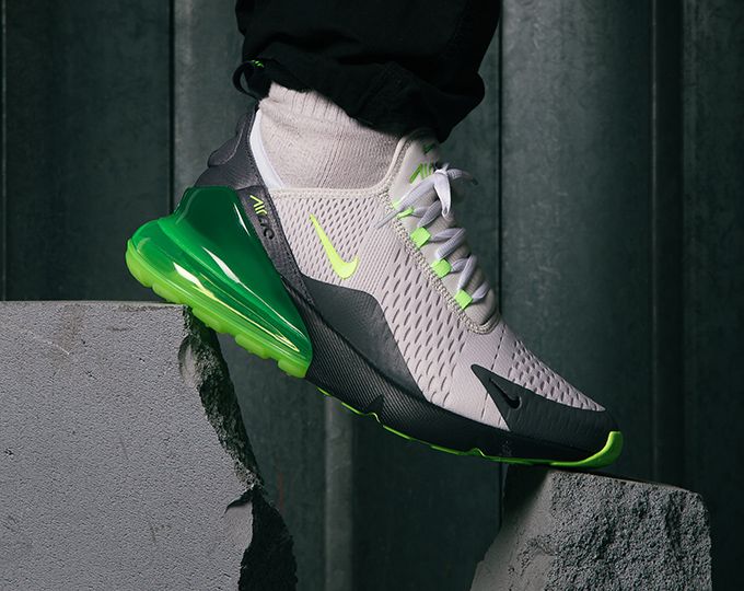 The Nike Air Max 270 "Platinum/Volt" Is On Sale For $95!