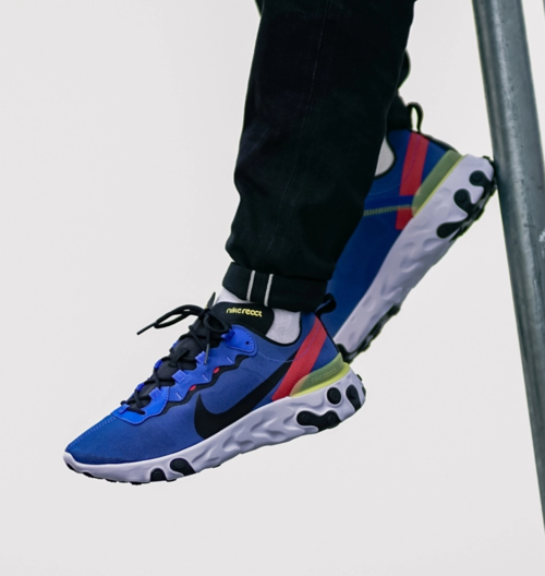 The Nike React Element 55 "Dynamic Royal" Is On Sale For $63.73 Shipped!