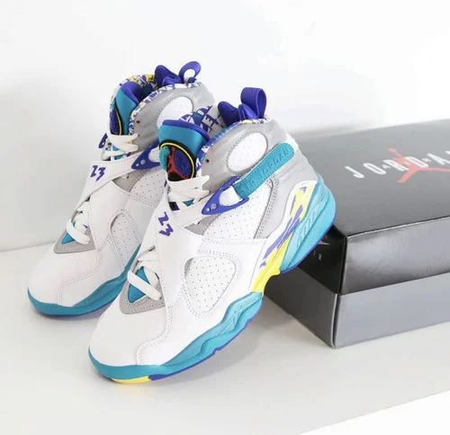 The Women's Air Jordan 8 Retro W "Aqua"  Is On Sale For $160.97!