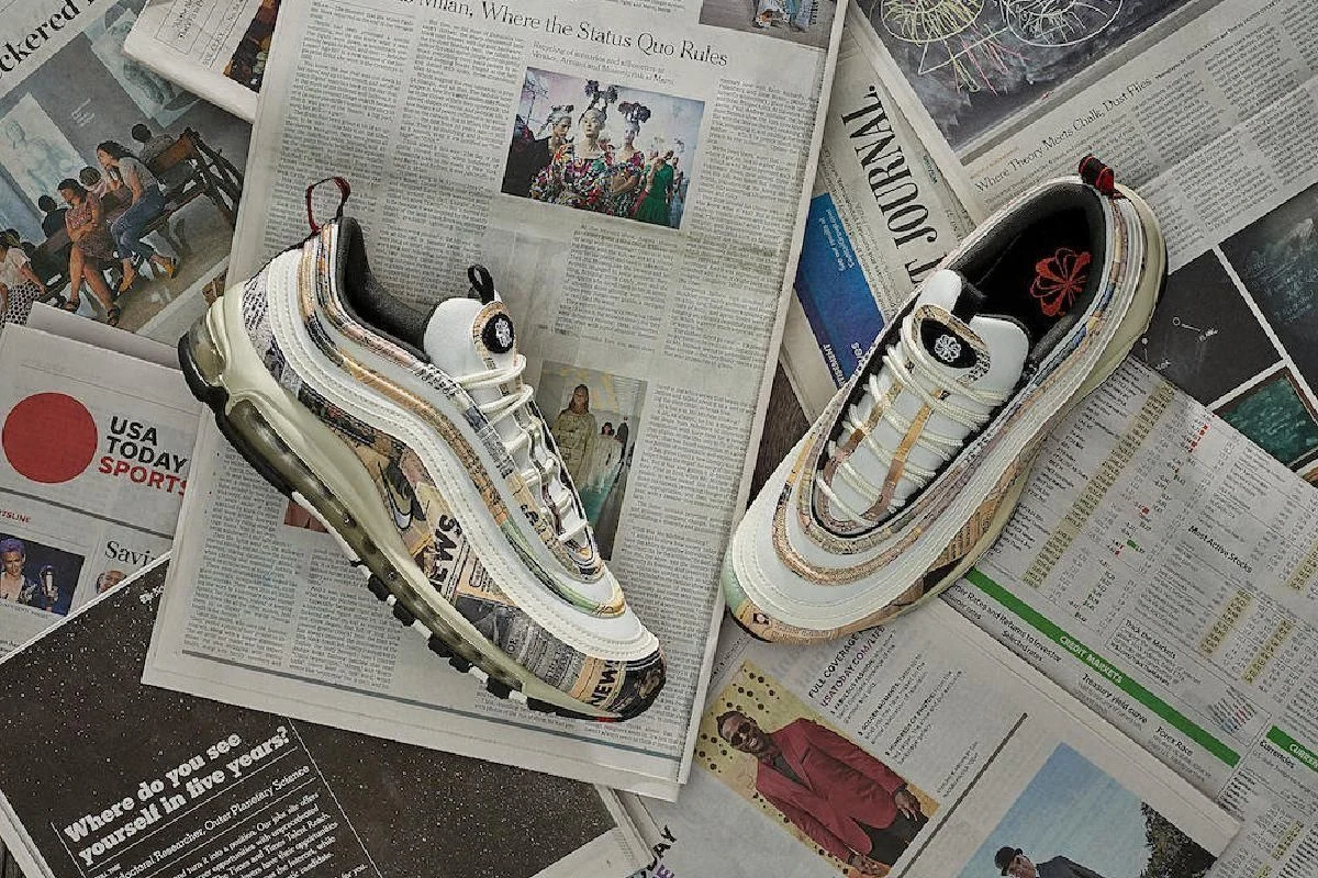 The "Newsprint" Nike Air Max 97 QS Is On Sale For Under Retail!