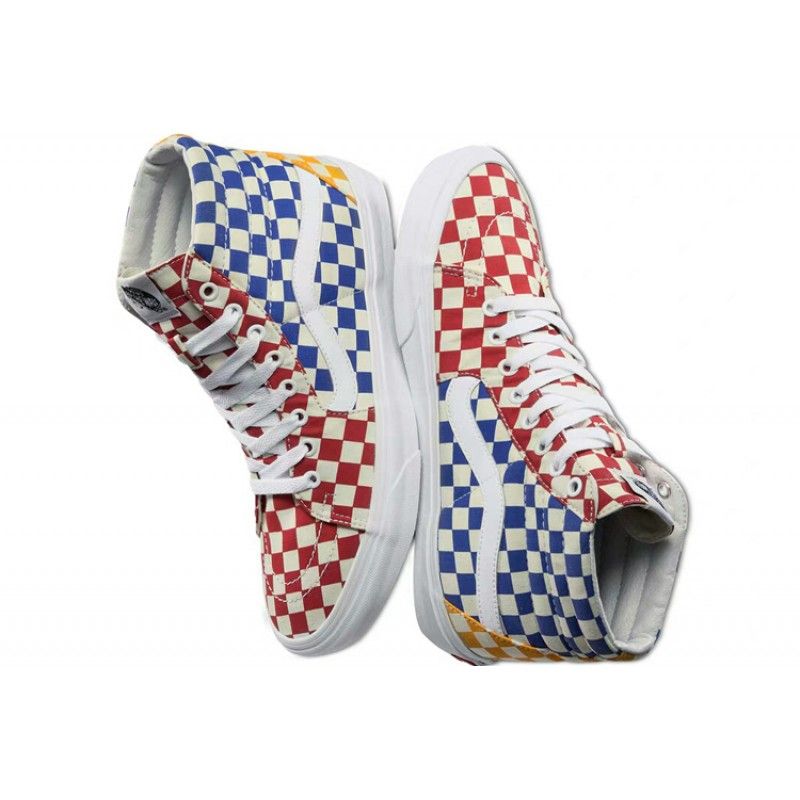 The Van's SK8 Hi "Multi Check" Is On Sale For $34.29!