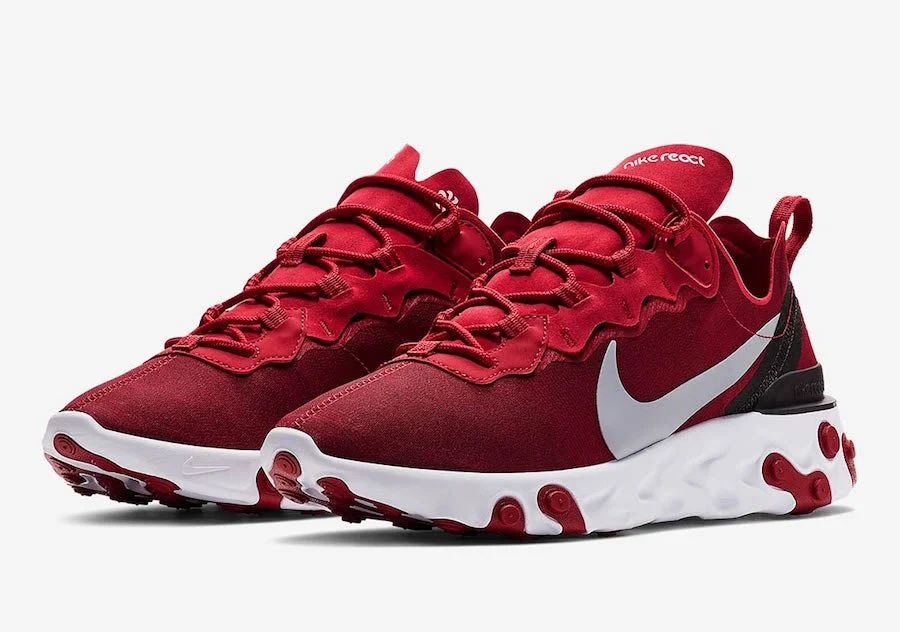 The Nike React Element 55 "University Red" Is On Sale For $61.58 Shipped!