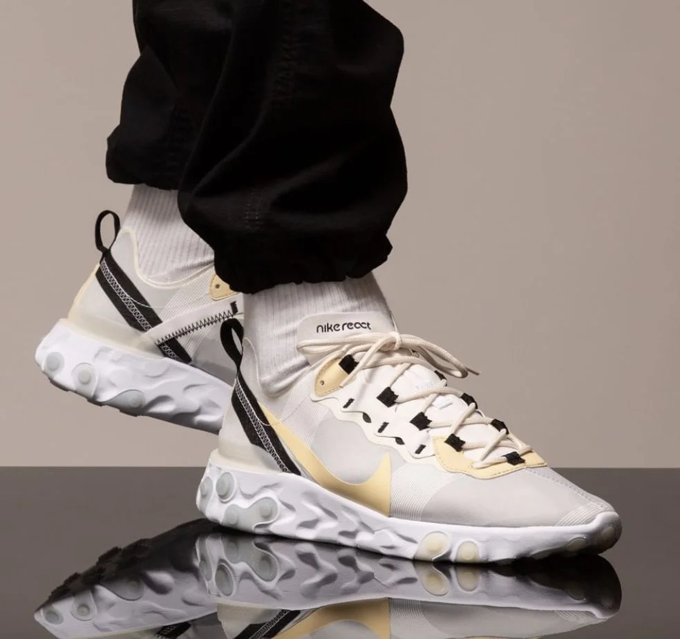 The Nike React Element 55 "Vanilla" Is On Sale For $61.58 Shipped!